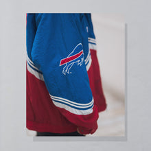 Lade das Bild in den Galerie-Viewer, Logo Athletic Jacke "NFL Buffalo Bills" 90er, blau/rot, XL/XXL