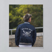 Lade das Bild in den Galerie-Viewer, Eagle Athletic Satin Bomberjacke "Buick Great Falls" 80er Made in the USA, blau, M