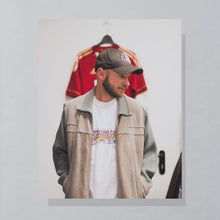 Lade das Bild in den Galerie-Viewer, Jacke "Strick + Wildleder" 80er, grau, L