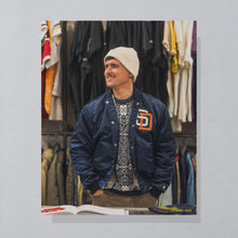 Lade das Bild in den Galerie-Viewer, Strickpullover 90er, blau/grau, L