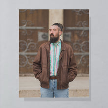 Lade das Bild in den Galerie-Viewer, Ultsch Lederjacke "Umfahrer" 90er, braun, L/XL