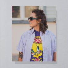 Lade das Bild in den Galerie-Viewer, S.Oliver Hemd Damen 90er, lila, L/XL