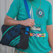 Lade das Bild in den Galerie-Viewer, Capital Bermuda T-Shirt 00er "Bermuda", blau, L