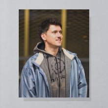 Lade das Bild in den Galerie-Viewer, Nitro Zip Hoodie 00er, grau/blau, M