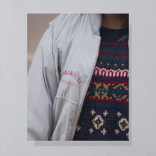 Lade das Bild in den Galerie-Viewer, Adidas Jacke "Bomber" 80er/90er Made in Hong Kong, grau, L/XL