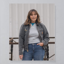 Lade das Bild in den Galerie-Viewer, Fruit of the Loom Sweatshirt "Vintage Allstars", blau/grau, S