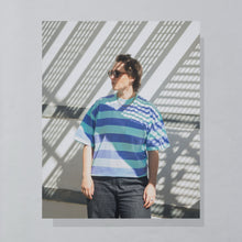 Lade das Bild in den Galerie-Viewer, T-Shirt "Vintage Allstars glow in the dark pocket tee" 90er/00er, blau/lila, L breit