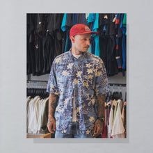 Lade das Bild in den Galerie-Viewer, Polo Sport Hemd "Hawaii" 00er, blau, XL