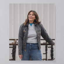 Lade das Bild in den Galerie-Viewer, Fruit of the Loom Sweatshirt "Vintage Allstars", blau/grau, S