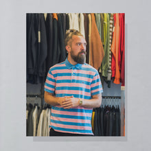 Lade das Bild in den Galerie-Viewer, Tommy Hilfiger Poloshirt, pink/blau, L