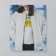 Lade das Bild in den Galerie-Viewer, Wendejacke 90er, blau/beige, L/XL
