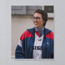 Lade das Bild in den Galerie-Viewer, Puma Trainingsjacke 90er, blau, L