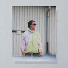 Lade das Bild in den Galerie-Viewer, Mäser Trainingsjacke 90er, grün/lila, L/XL