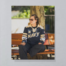 Lade das Bild in den Galerie-Viewer, Champion Hoodie "Navy Midshipmen", blau, M/L