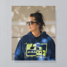 Lade das Bild in den Galerie-Viewer, Oakley Zip Hoodie "Fang Tooth" Deadstock, blau, XL
