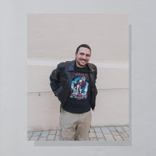 Lade das Bild in den Galerie-Viewer, Louis Jacke "100% Leder" 90er, schwarz, L