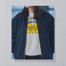 Lade das Bild in den Galerie-Viewer, Wendejacke 90er, blau/beige, L/XL