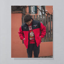 Lade das Bild in den Galerie-Viewer, Signal Sports Sweatshirt "Wisconsin Badgers" 1991 Made in the USA, rot/acid washed, L schmal