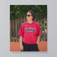 Lade das Bild in den Galerie-Viewer, Adidas T-Shirt 90er, rot, L/XL