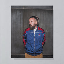 Lade das Bild in den Galerie-Viewer, Adidas Trainingsjacke 2001, blau/rot, L