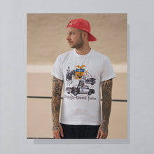 Lade das Bild in den Galerie-Viewer, Screen Stars T-Shirt "Allegheny County Police" 1991 single stitch Made in the USA, weiß, S/M schmal
