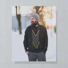 Lade das Bild in den Galerie-Viewer, Carlo Colucci Strickpullover, grau, L/XL