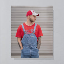 Lade das Bild in den Galerie-Viewer, Russell Athletic T-Shirt "Cleveland Indians Highland Park" Single Stitch Made in the USA, rot, L