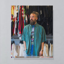 Lade das Bild in den Galerie-Viewer, Hemd "100% Seide" 90er, blau, XL