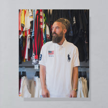 Lade das Bild in den Galerie-Viewer, Polo Ralph Lauren Poloshirt "Custom fit USA", weiß, XXL
