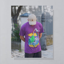 Lade das Bild in den Galerie-Viewer, SSI T-Shirt "Big Game" 1991 single stitch Made in the USA, lila, XL schmal