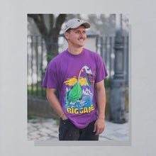 Lade das Bild in den Galerie-Viewer, SSI T-Shirt "Big Game" 1991 single stitch Made in the USA, lila, XL schmal