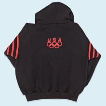 Lade das Bild in den Galerie-Viewer, USA Olympia Hoodie 90er, schwarz, M/L
