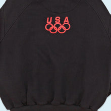 Lade das Bild in den Galerie-Viewer, USA Olympia Hoodie 90er, schwarz, M/L
