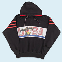 Lade das Bild in den Galerie-Viewer, USA Olympia Hoodie 90er, schwarz, M/L