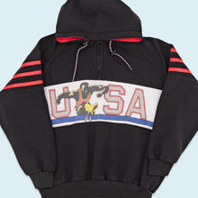Lade das Bild in den Galerie-Viewer, USA Olympia Hoodie 90er, schwarz, M/L