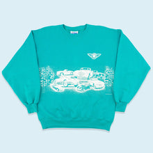 Lade das Bild in den Galerie-Viewer, Hanes Heavyweight Sweatshirt "Austin Healey Club of Oregon" 90er, blau, L