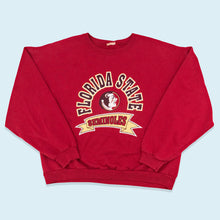 Lade das Bild in den Galerie-Viewer, Sweatshirt "Florida State Seminoles" 90er, rot, L breit