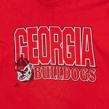 Lade das Bild in den Galerie-Viewer, Tri Lake inc. T-Shirt "Georgia Bulldogs" 90er Made in the USA Single Stitch, rot, XL