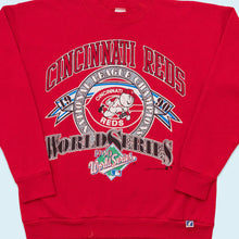 Lade das Bild in den Galerie-Viewer, Logo 7 Sweatshirt &quot;Cincinnati Reds&quot; 1990 Made in the USA, rot, M/L
