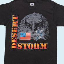 Lade das Bild in den Galerie-Viewer, Logo 7 T-Shirt &quot;Desert Storm&quot; 90er Made in the USA Single Stitch, schwarz, M/L
