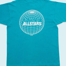 Lade das Bild in den Galerie-Viewer, T-Shirt "Vintage Allstars Merch" 90er Single Stitch, blau, L/XL