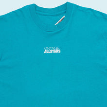 Lade das Bild in den Galerie-Viewer, T-Shirt "Vintage Allstars Merch" 90er Single Stitch, blau, L/XL