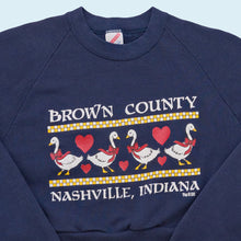 Lade das Bild in den Galerie-Viewer, Jerzees Sweatshirt cropped "Nashville" Made in the USA 90er, blau, M