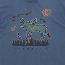 Lade das Bild in den Galerie-Viewer, Prairie Mountain T-Shirt &quot;Colorado&quot; 90er Made in the USA Single Stitch, blau, L
