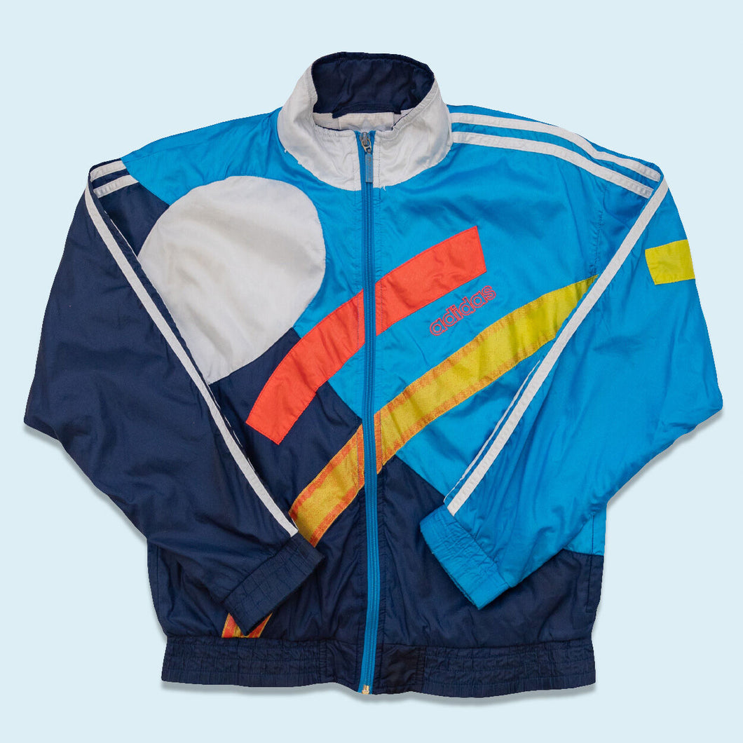 Adidas Trainingsjacke 90er, blau, S