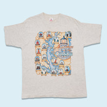 Lade das Bild in den Galerie-Viewer, Fruit of the Loom T-Shirt "Lighthouses of the Chesapeake" 1995 Single Stitch Made in the USA, grau, XL