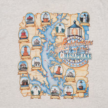 Lade das Bild in den Galerie-Viewer, Fruit of the Loom T-Shirt "Lighthouses of the Chesapeake" 1995 Single Stitch Made in the USA, grau, XL