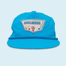 Lade das Bild in den Galerie-Viewer, Otto Cap Mütze "Hamburg - Ahrensburg Golf" 80er, blau, Einheitsgröße