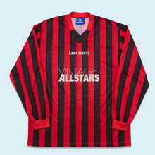 Lade das Bild in den Galerie-Viewer, Umbro Trikot "Vintage Allstars" 90er limitiert, rot/schwarz, L/XL