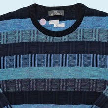 Lade das Bild in den Galerie-Viewer, Jim Spencer Strickpullover 00er, blau, L/XL
